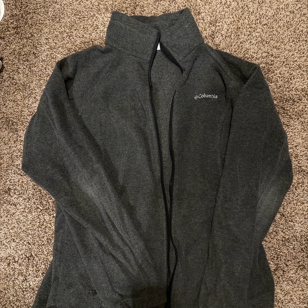 Columbia Gray Fleece Zip Jacket